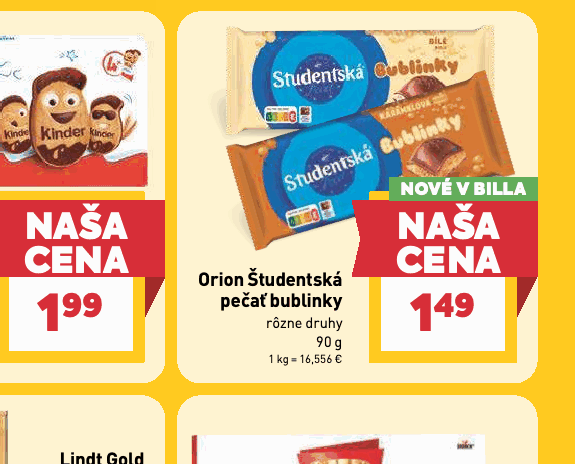 Orion Študentská pečať bublinky rôzne druhy