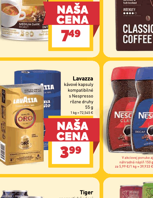kávové kapsuly kompatibilné s Nespresso rôzne druhy