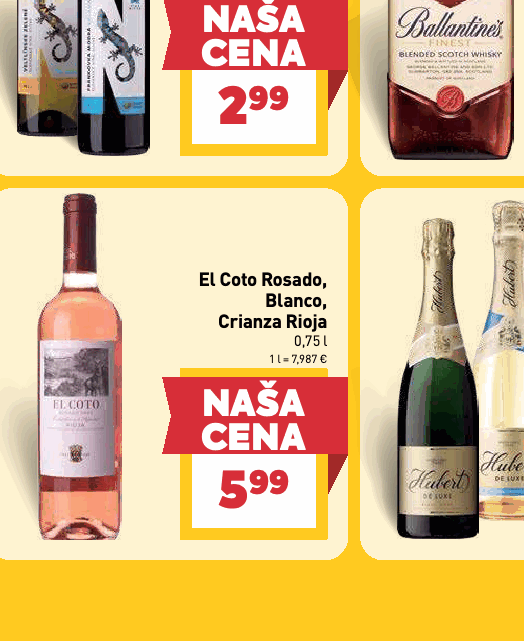 El Coto Rosado, Blanco, Crianza Rioja