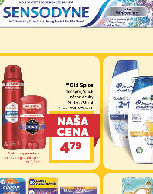 Old Spice deosprej/stick rôzne druhy