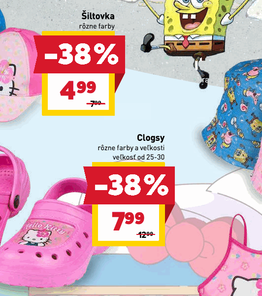 Clogsy rôzne farby a veľkosti veľkosť od 25-30