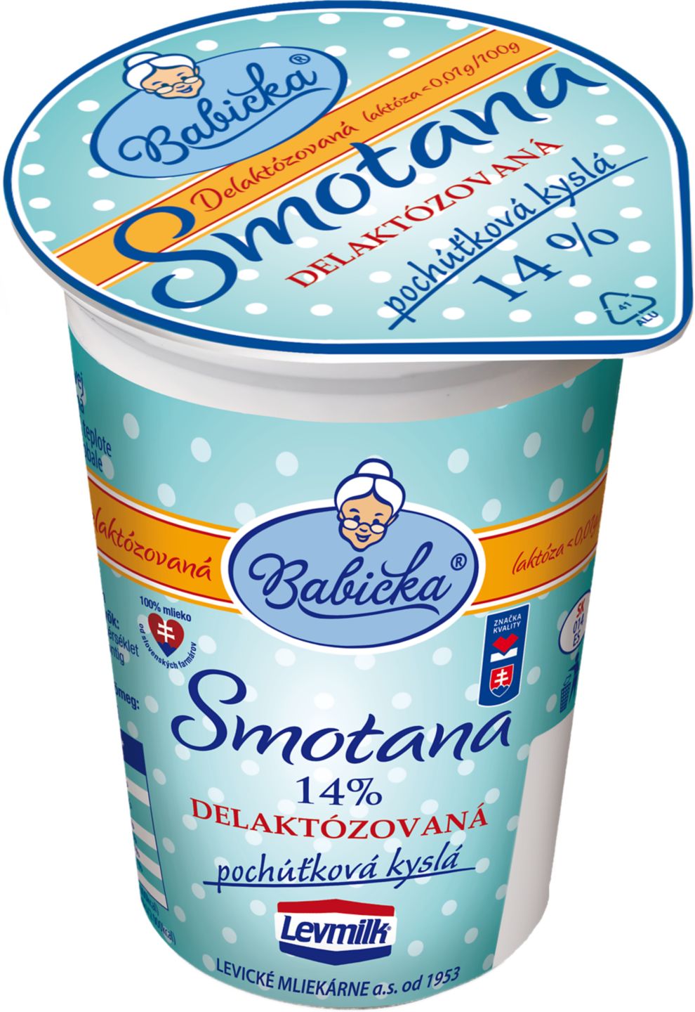 Babička Smotana pochúťková kyslá delaktózovaná