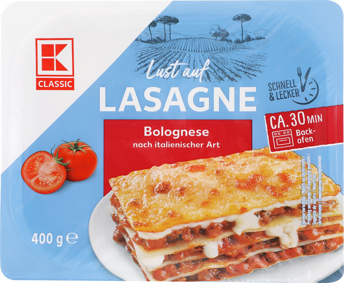 K-Classic Lasagne s bravčovým mäsom