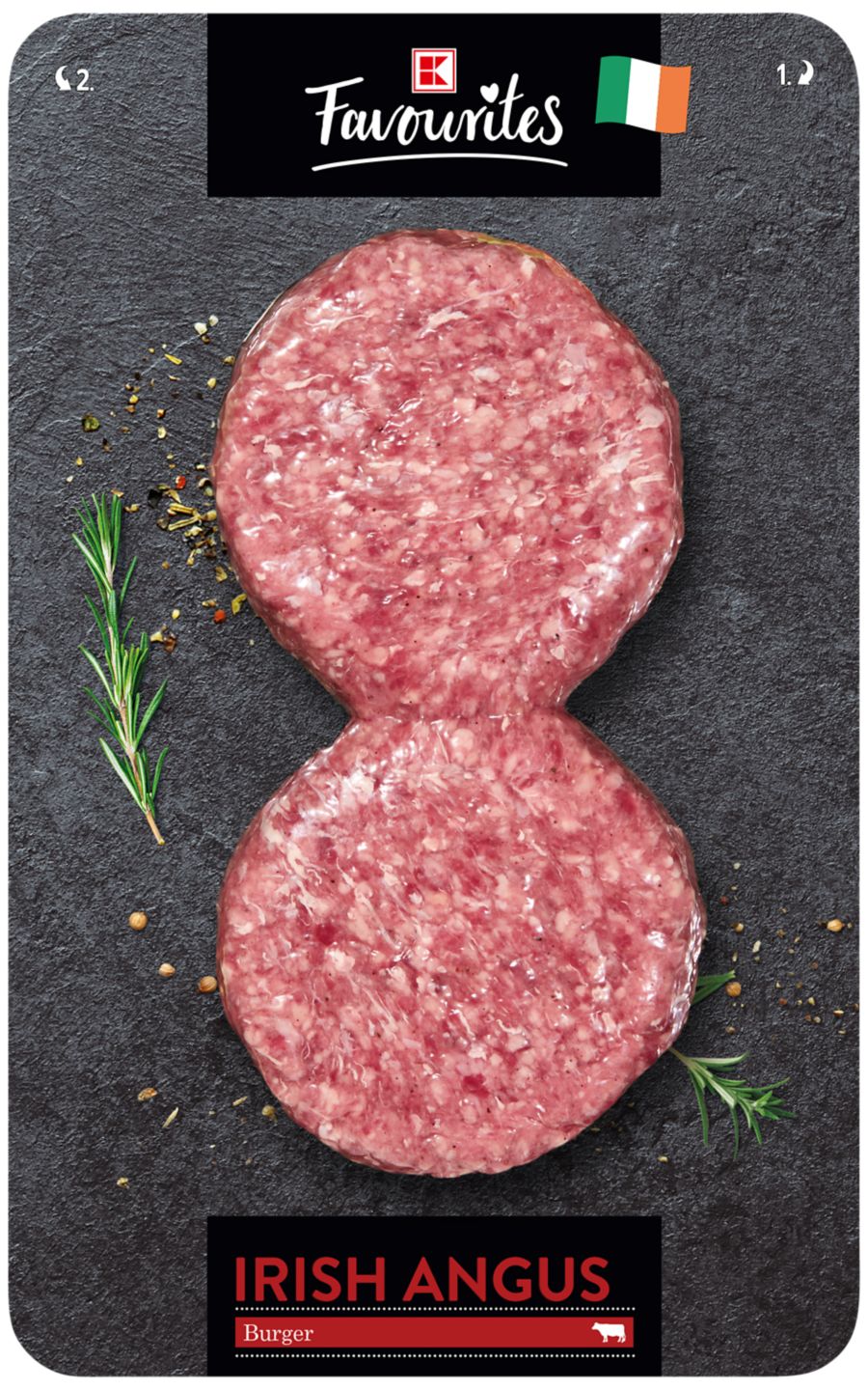 K-Favourite Let´s BBQ Hamburger z írskeho hov. mäsa Angus