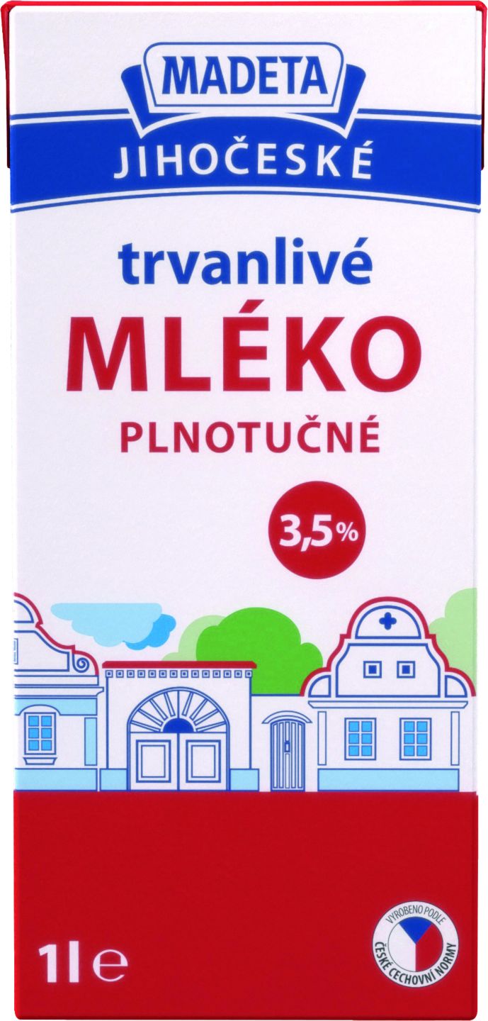 Madeta Trvanlivé mlieko plnotučné