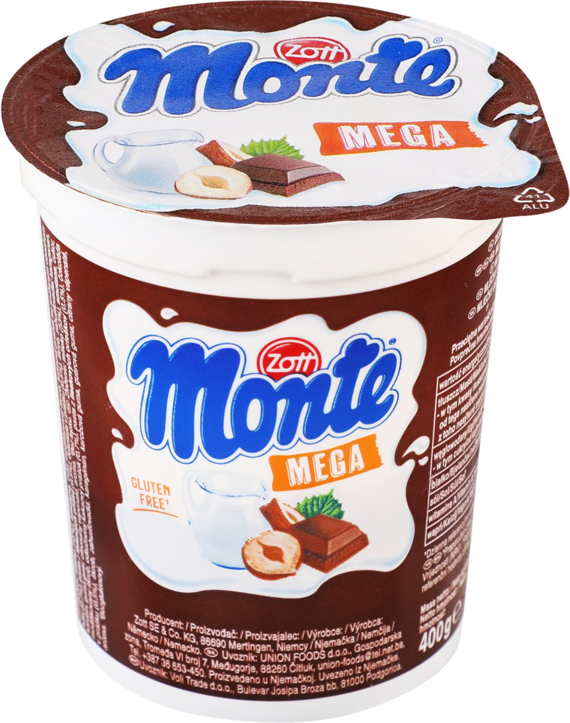 Zott Monte XXL Mega mliečny dezert