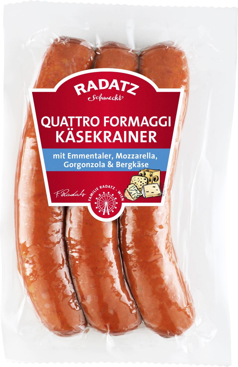 RADATZ Gril klobásky 4 druhy syra 330 g