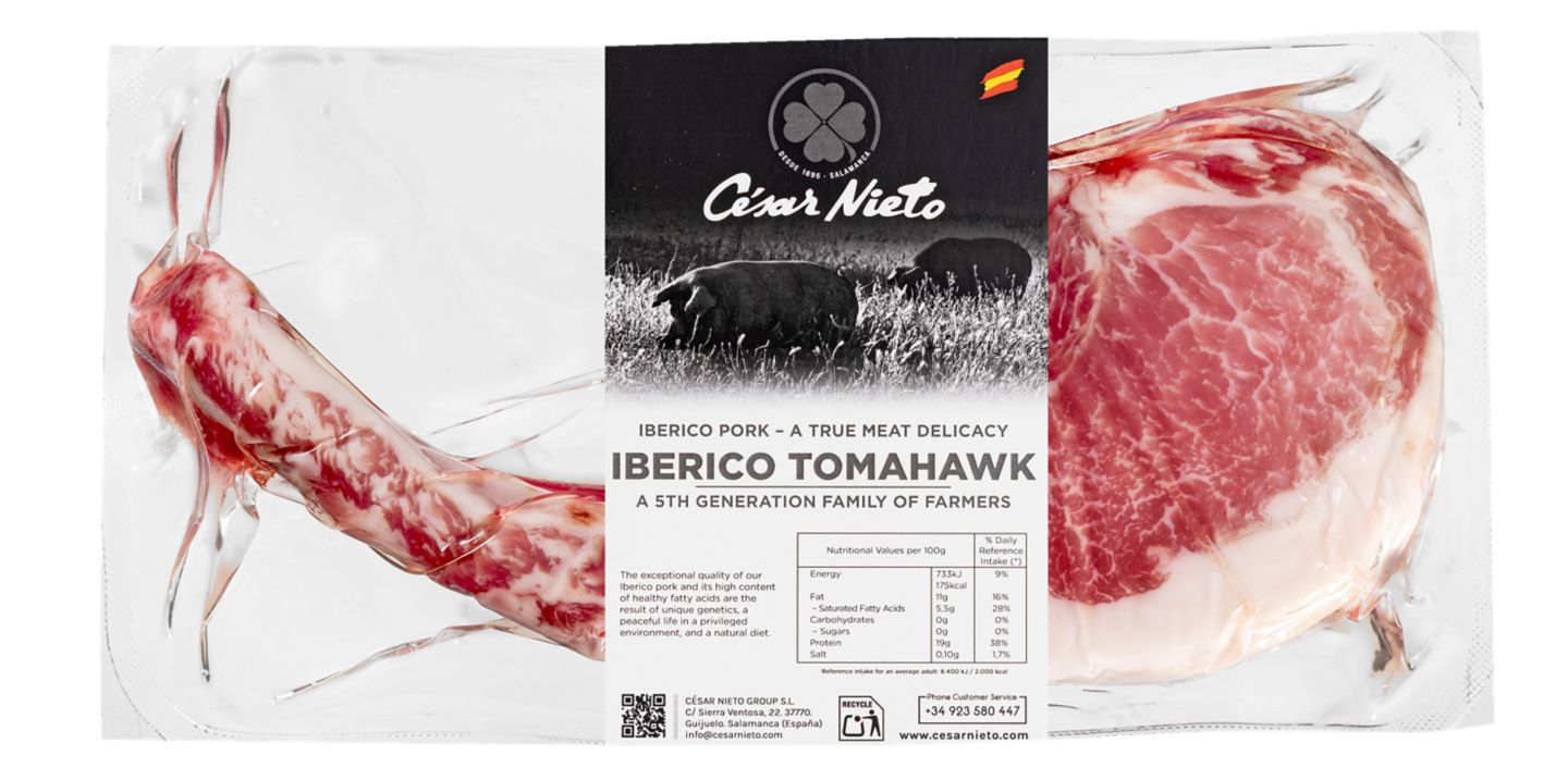 Bravčový steak Iberico Tomahawk s kosťou