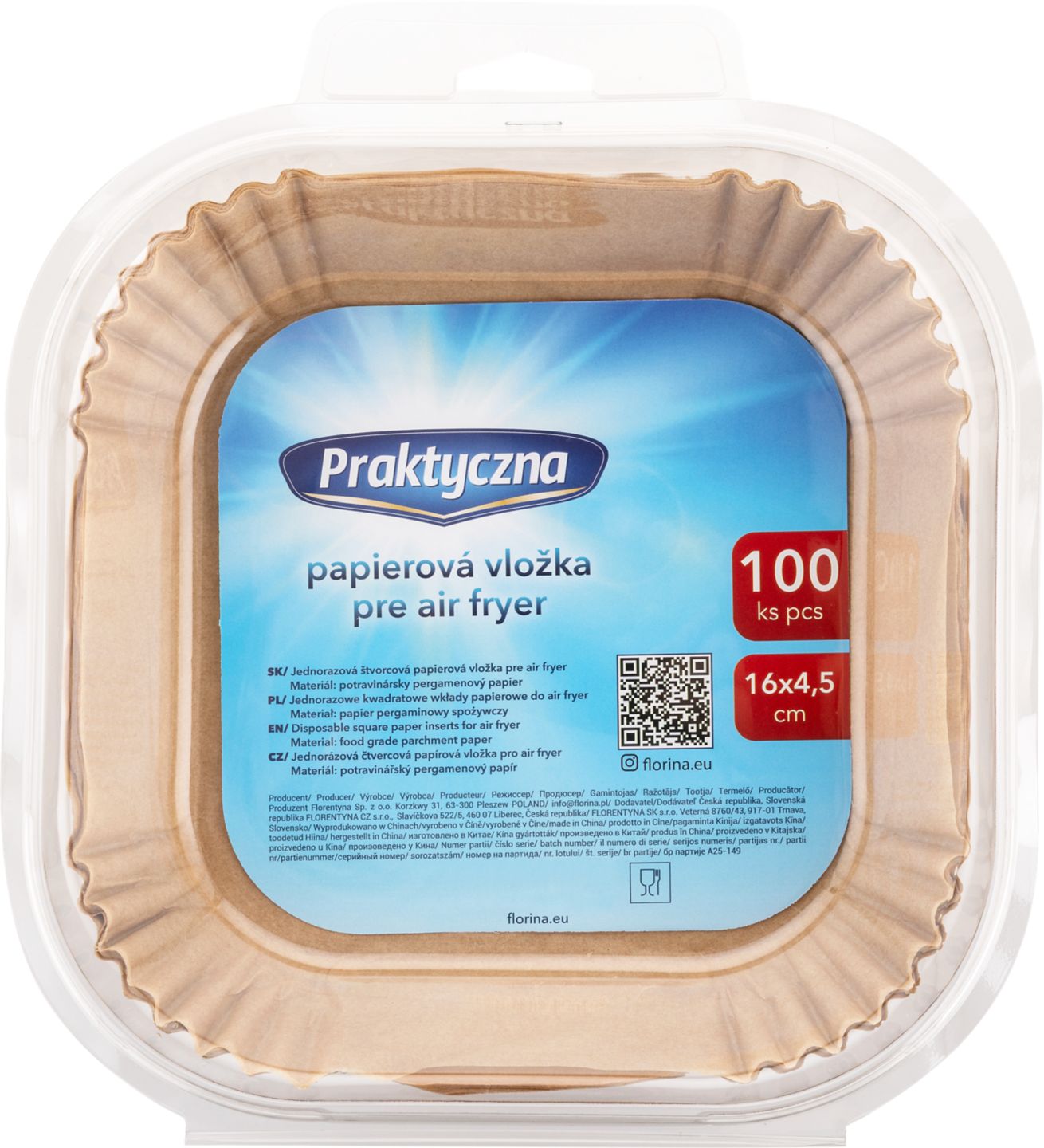 Papier na pečenie do teplovzdušnej fritézy