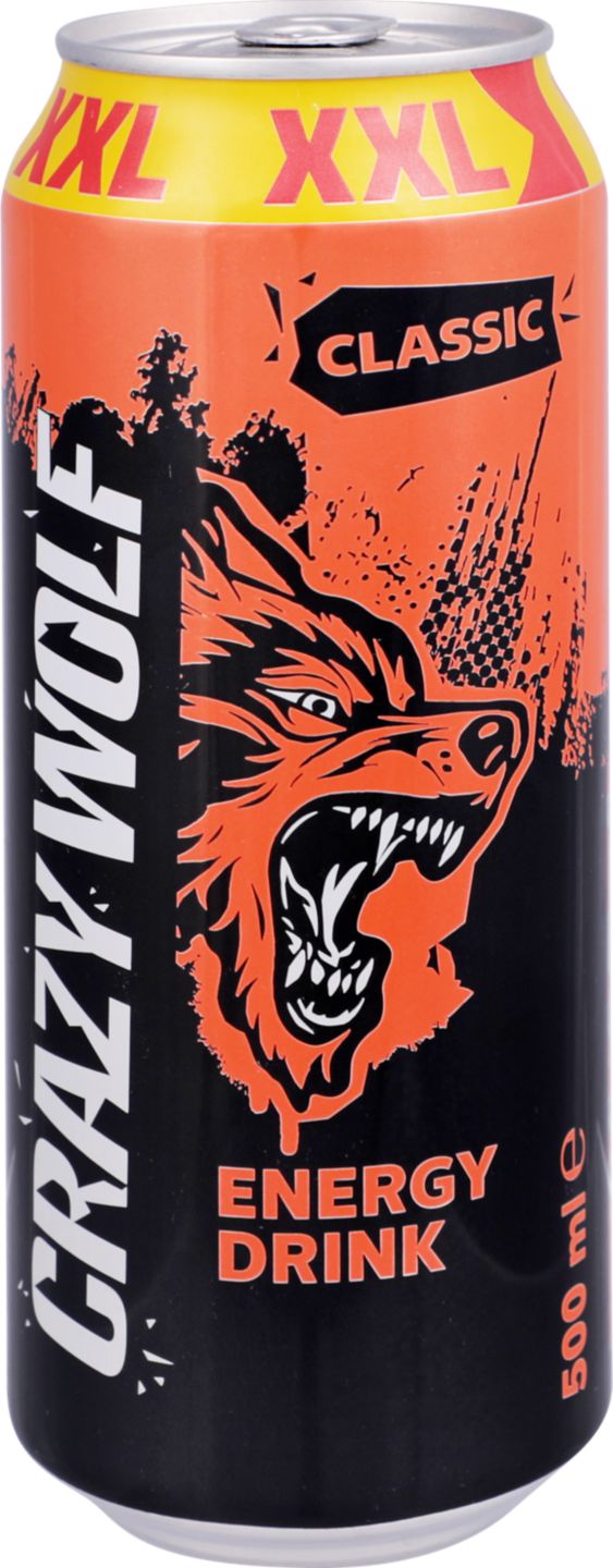 Crazy Wolf XXL Energetický nápoj