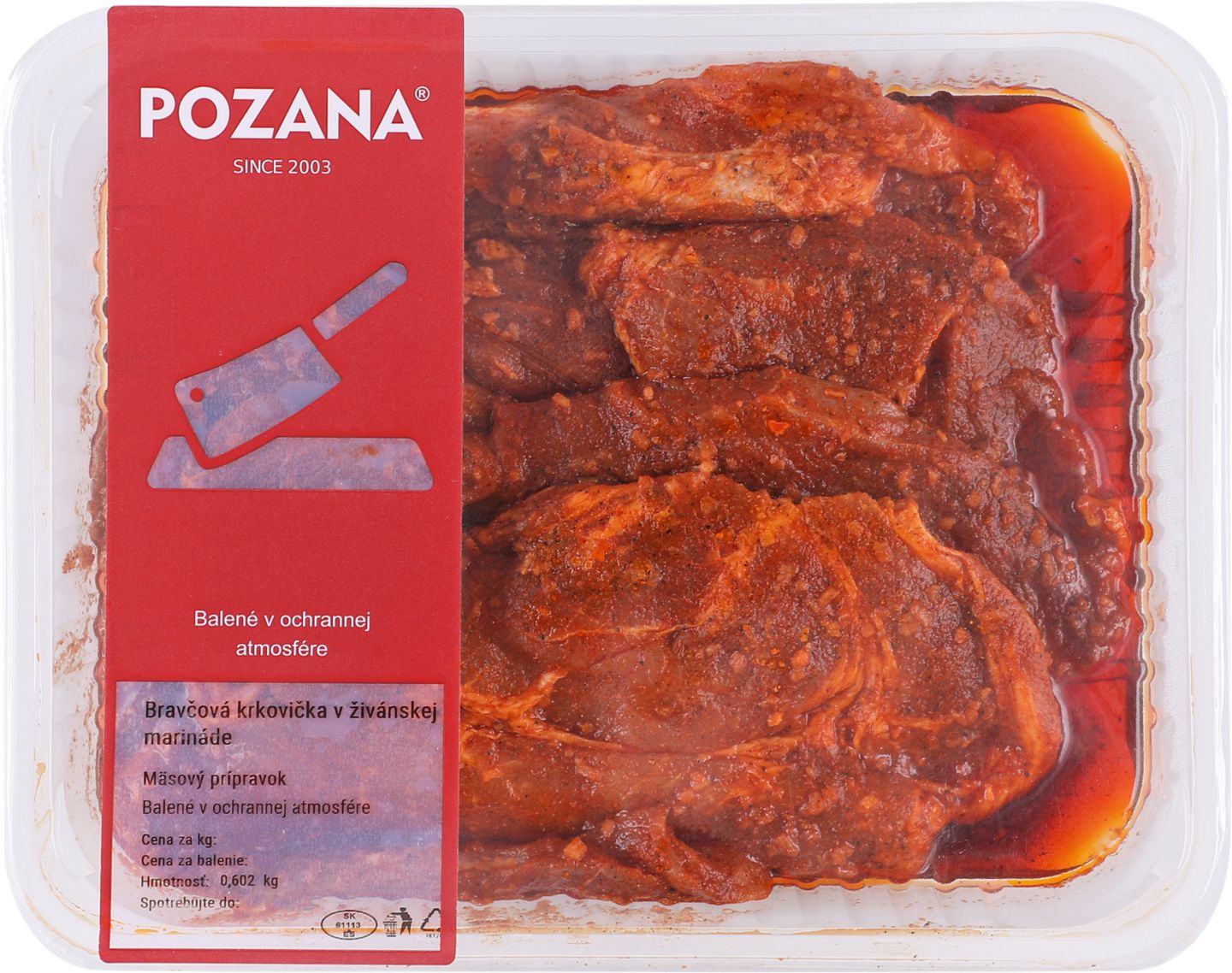 Bravčová krkovička marináde cena za 1 kg