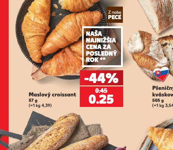 Maslový croissant