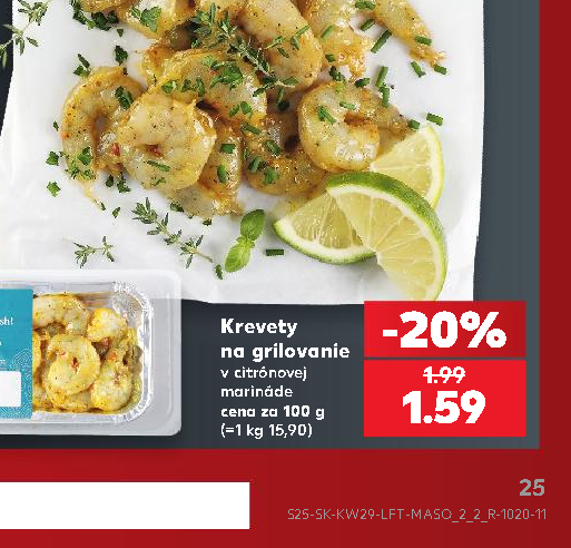 Krevety na grilovanie
