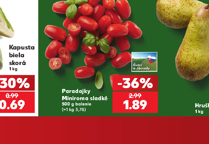 Paradajky Miniroma sladké