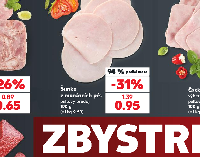Šunka z morčacích pŕs
