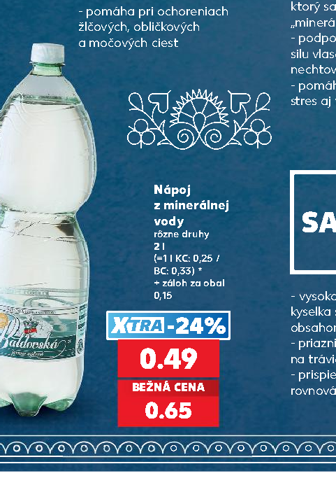 Nápoj z minerálnej vody