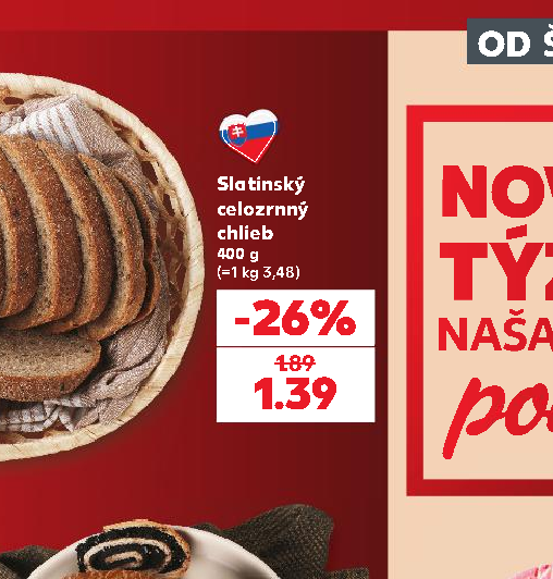 Slatinský celozrnný chlieb