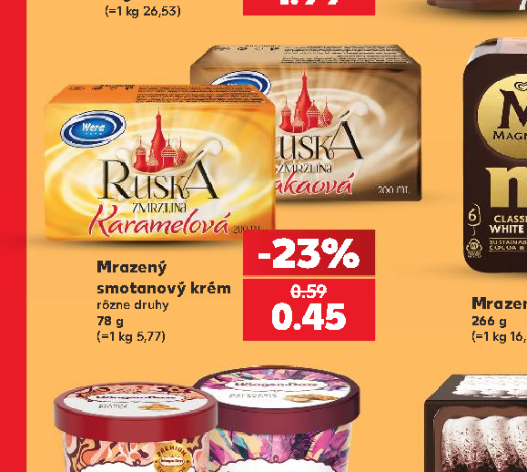 Mrazený smotanový krém