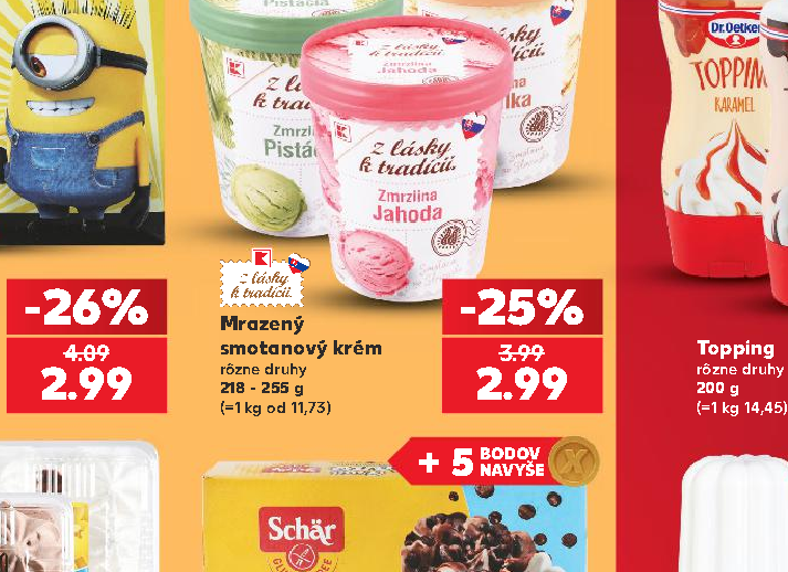 Mrazený smotanový krém
