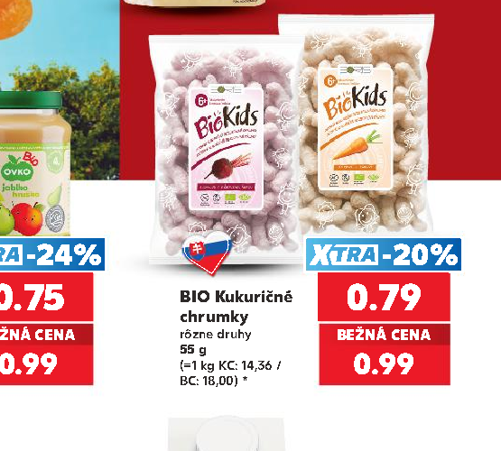 BIO Kukuričné chrumky