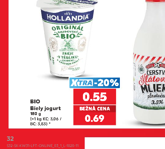 BIO Biely jogurt