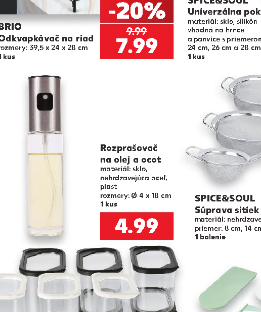 Rozprašovač na olej a ocot