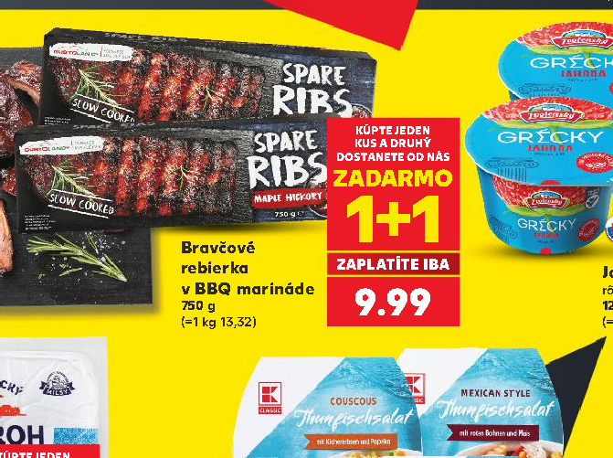 Bravčové rebierka v BBQ marináde