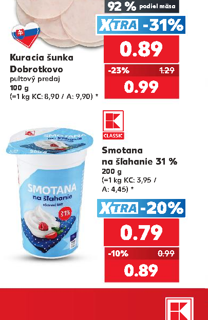 Smotana na šľahanie 31 %