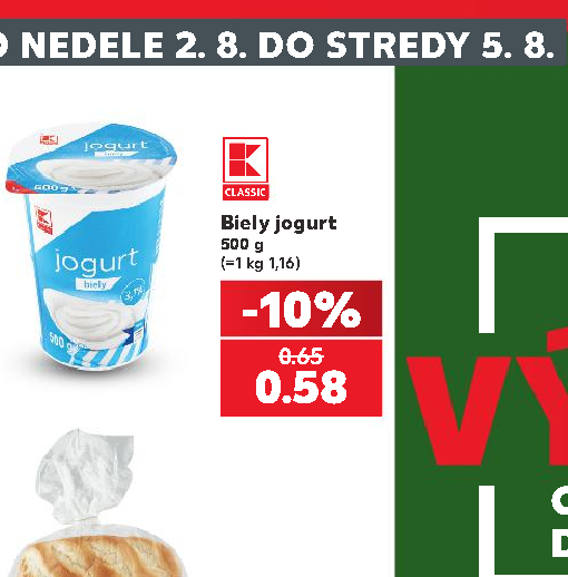 Biely jogurt