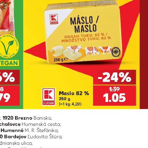 Maslo 82 %