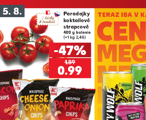 Paradajky koktailové strapcové