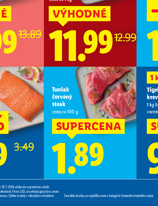 Tuniak červený steak