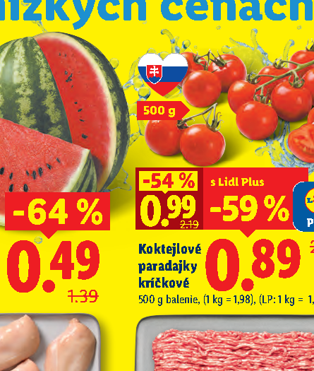 Koktejlové paradajky kríčkové