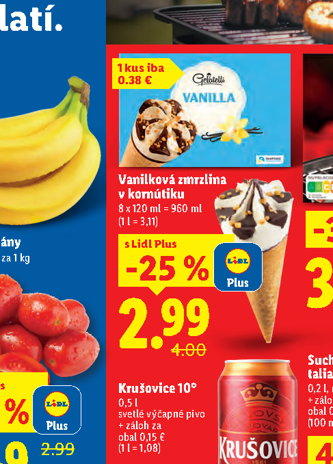 Vanilková zmrzlina v kornútiku