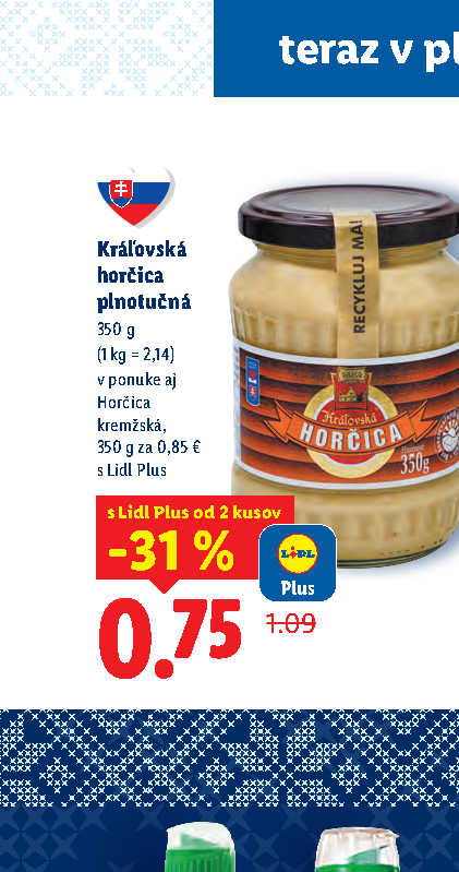 Kráľovská horčica plnotučná