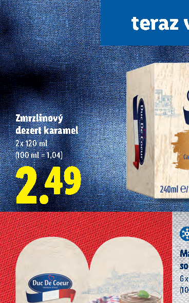 Zmrzlinový dezert karamel