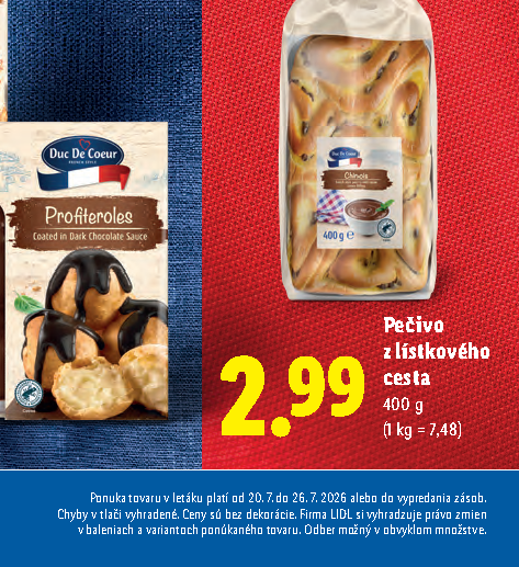 Pečivo z lístkového cesta