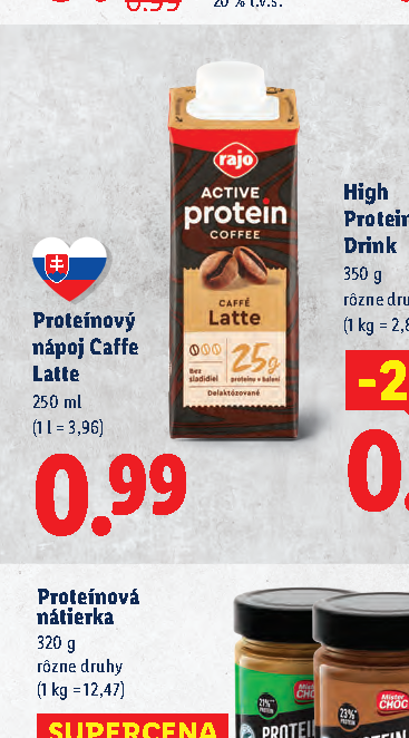 Proteínový nápoj Caffe Latte