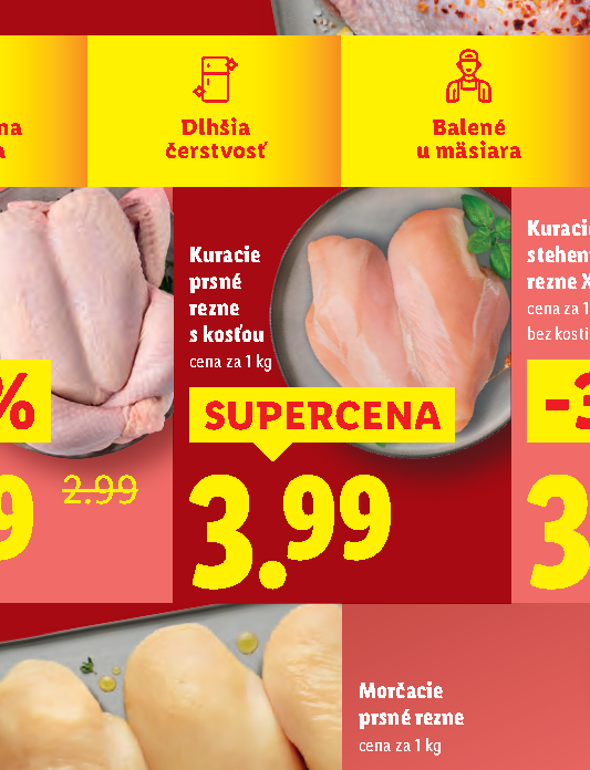 Kuracie prsné rezne s kosťou