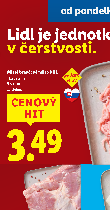 Mleté bravčové mäso XXL