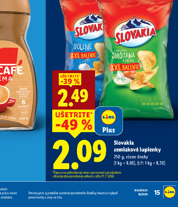 Slovakia zemiakové lupienky
