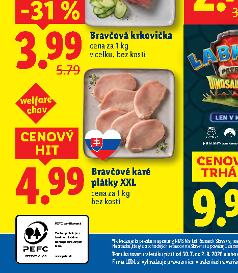 Bravčové karé plátky XXL