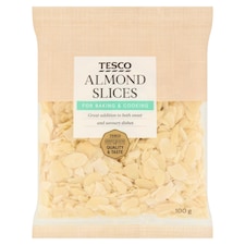 Tesco Mandle jadrá blanšírované plátky 100 g