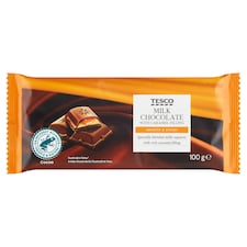 Tesco Mliečna čokoláda s karamelovou náplňou 100 g