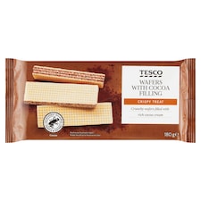 Tesco Oblátky s kakaovou náplňou 180 g