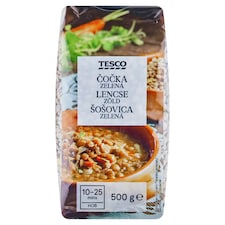 Tesco Šošovica zelená 500 g