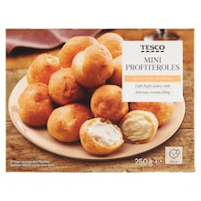 Tesco Miniveterníky plnené smotanovou náplňou 250 g