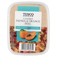 Tesco Zmes kandizovanej papáje a pomarančovej kôry 100 g