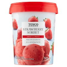 Tesco Jahodový sorbet 500 ml