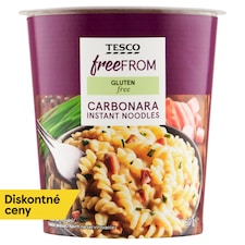 Tesco Free From Bezgluténové instantné rezance so sušenou slaninou 60 g